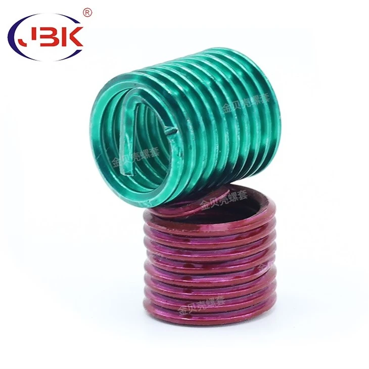 Colored steel wire thread inserts (18)